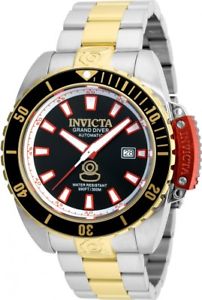 【送料無料】 mens invicta 21380 grand diver automatic two tone bracelet watch