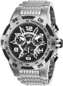 【貨物輸送無料】invicta mens speedway quartz chronograph stainless steel 100m watch 25285