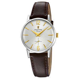 【貨物輸送無料】orologio festina extra vintage 1948 donna solo tempo pelle  f202542