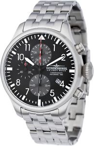 【貨物輸送無料】thunderbirds historage 1956 flieger chronograph datum pilot herrenuhr tb107403