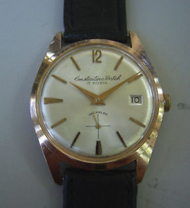 【貨物輸送無料】elegante constantina herrenuhr mit feinem peseux 336n aufzugwerk