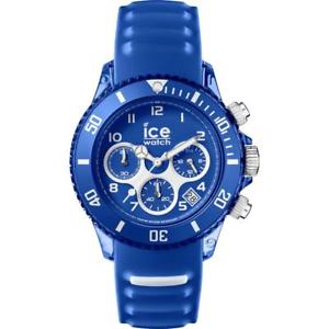 【貨物輸送無料】orologio uomo ice watch aqua ic012734 chrono silicone blu bianco 100mt