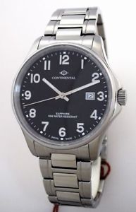【送料無料】continental swiss made herrenuhr saphirglas uvp 199,00 eur ref 2114203gd10142|hokushin