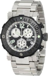 【送料無料】invicta mens reserve sea rover chronograph stainless steel watch 10585