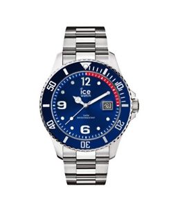 【送料無料】ice watch blue silver medium 015771 analog  edelstahl silber