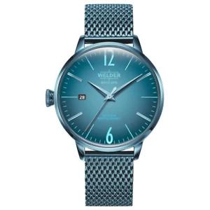 【送料無料】welder womens breezy 38mm blue steel bracelet amp; case quartz watch wrc623｜hokushin
