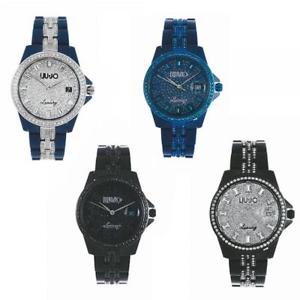 【送料無料】orologio donna liu jo luxury vanity policarbonato colorato nero blu swarovski 31,187円