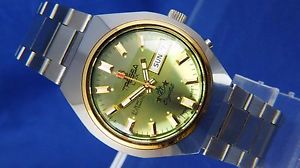 【送料無料】vintage retro swiss tressa lux crystal automatic watch 1970s nos cal as 5206