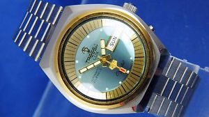 【送料無料】vintage retro swiss tressa lux crystal automatic watch 1970s nos cal as 5206