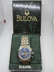 【送料無料】*bulova* competence quartz chronographorologio da polso with box 92201