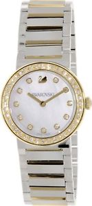 【送料無料】swarovski 5027213 womens citra gold silver stainlesssteel swiss quartz watch|hokushin