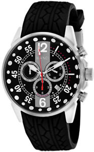 【送料無料】roberto bianci mens messina chrono 100m stainless steelrubber watch rb70987