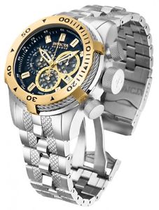 【送料無料】mens invicta reserve 11601 yellow gold two tone bolt chronogpaph swiss