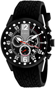 【送料無料】roberto bianci mens messina chrono 100m stainless steelrubber watch rb70985｜hokushin