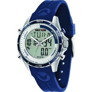 【送料無料】orologio uomo sector master r3271615003 anadigit silicone blu chrono pedometro