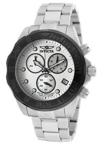 【送料無料】 mens invicta 11448 pro diver chronograph steel bracelet watch