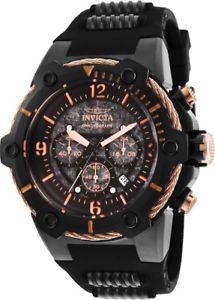 【送料無料】invicta 25469 mens bolt steel amp; polyurethane strap chrono watch