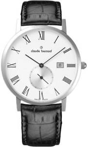 【送料無料】claude bernard sophisticated classics date 65003 3 br