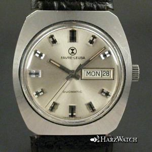 【送料無料】vintage 1972 favre leuba duromatic automatic stahl 36 mm