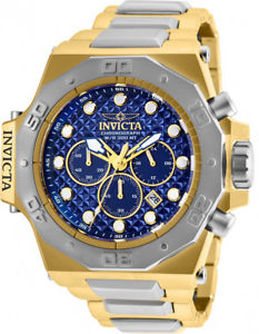 【送料無料】invicta mens akula quartz chronograph 300m two tone s steel watch 26043|hokushin