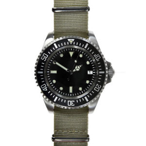 【送料無料】mwc 24 jewels 300m automatico acciaio inox diver nero no brand uomo orologio｜hokushin