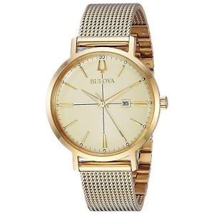 【送料無料】bulova 97m115 womens classic gold tone wristwatch｜hokushin