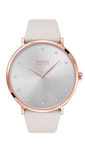 【送料無料】boss jillian damenuhr 1502412 analog leder hellgrau｜hokushin