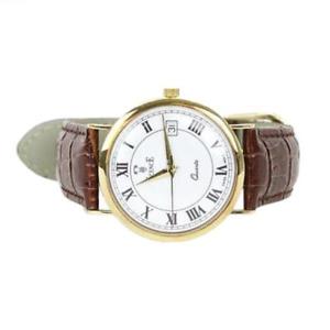 【送料無料】vicence 14kt gold beige milor watch|hokushin