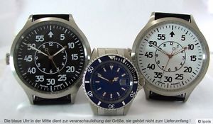 【送料無料】hektor b xxxl stil fliegeruhr beobachtungsuhr b uhr design quarz herrenuhr 65mm