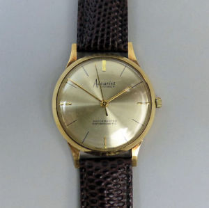 【送料無料】vintage accurist 21 jewel manual wind 9ct gold wristwatch c1960 in gwo