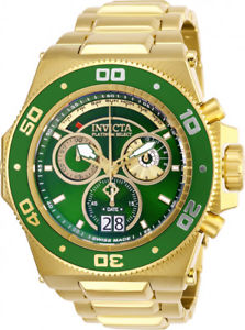 【送料無料】invicta mens akula quartz chrono 300m gold tone stainless steel watch 26051