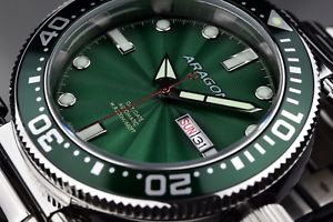 aragon a033grn m diver automatic 50mm aragon a033grn m diver automatic 50mm