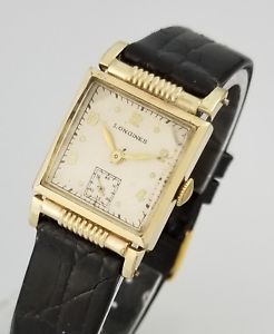 【送料無料】vintage wwii era longines mens mid size wrist watch fancy case lugs cal 8ln