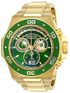 【貨物輸送無料】26051 invicta 557粍  mens akula reserve goldtone stainless steel watch