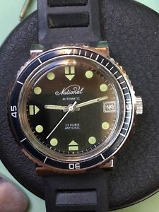 【貨物輸送無料】vintage rare diver watch national french soviet 23 rubis 26162h bakelite bezel