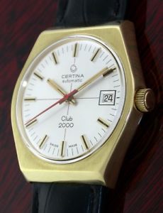 【貨物輸送無料】vintage certina club 2000 automatic aus ca 1975 cal 25011  eta 2783