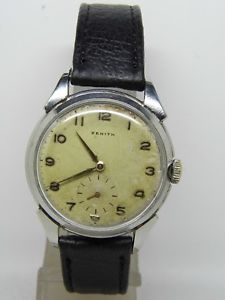 montre zenith boite acier mouvement 1266 vintage znith 19501960 montre zenith boite acier mouvement 1266 vintage znith 19501960