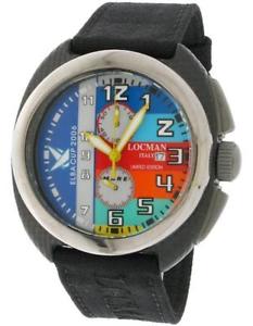 【貨物輸送無料】orologio uomo locman mare elba cup 2006 013400elcpb6cok cordura nero titanio 腕時計-男女兼用腕時計