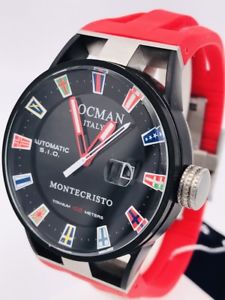 【貨物輸送無料】orologio locman montecristo automatico ref511nnrf gomma 930 scontatissimo nuovo