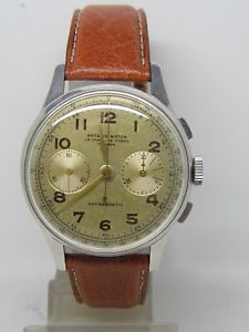 【貨物輸送無料】montre chronographe  natalis   mouvement landeron ,vintage chrono