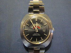 【貨物輸送無料】certina bioritmi orologio インチ acciaio con bracciale elettronico rarissimo 54