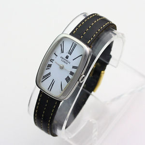 【貨物輸送無料】vintage stainless steel universal geneve 17j rectangular wristwatch ca 1940s