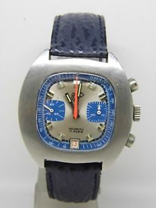 【貨物輸送無料】chronographe camif   mouvement 7734 en acier vers 1970