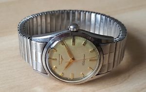【貨物輸送無料】gents vintage longines silvergines manual winding wrist watch longines bracelet