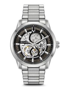 【貨物輸送無料】authorized dealer bulova 96a208 automatic mens stainless steel watch