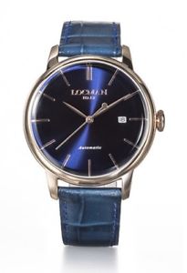 【送料無料】orologio locman 1960 watch 0255r02rrrblrgpb automatico uomo pelle blu oro rosa