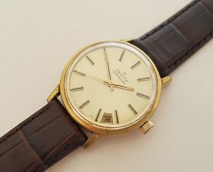 【貨物輸送無料】gents vintage gold plated zenith automatic wrist watch