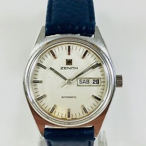 【貨物輸送無料】orologio zenith daydate インチ acciaio a carica automatica  revisionato