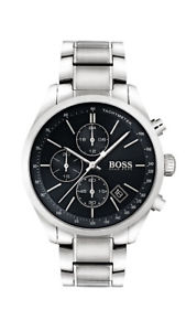【貨物輸送無料】boss herrenuhr 1513477 analog chronograph,tachymeter edelstahl silber