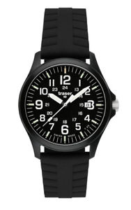 【貨物輸送無料】traser h3 p6704 icer pro saphir herrenuhr 107103 analog  silikon schwarz